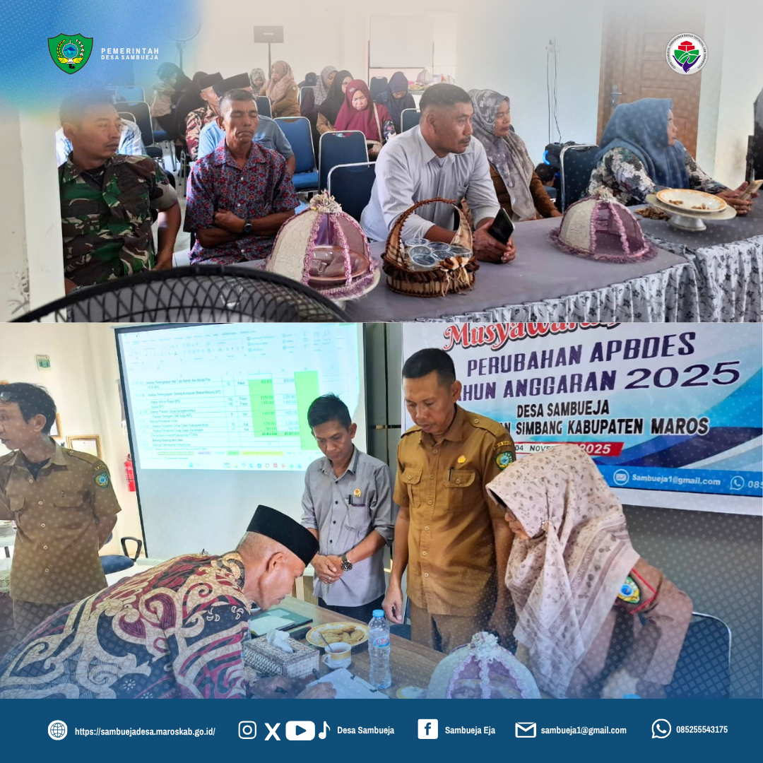 Musyawarah Desa Perubahan Anggaran Pendapatan Dan Belanja Desa (APBDes ...